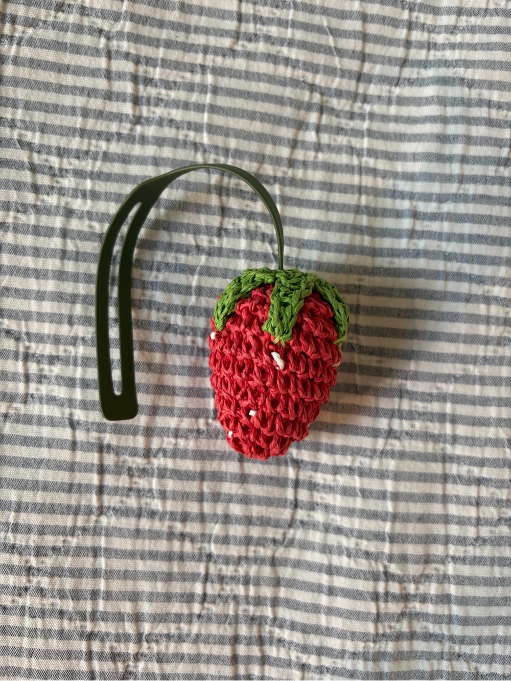 Crochet Strawberry Bag Charm- Target